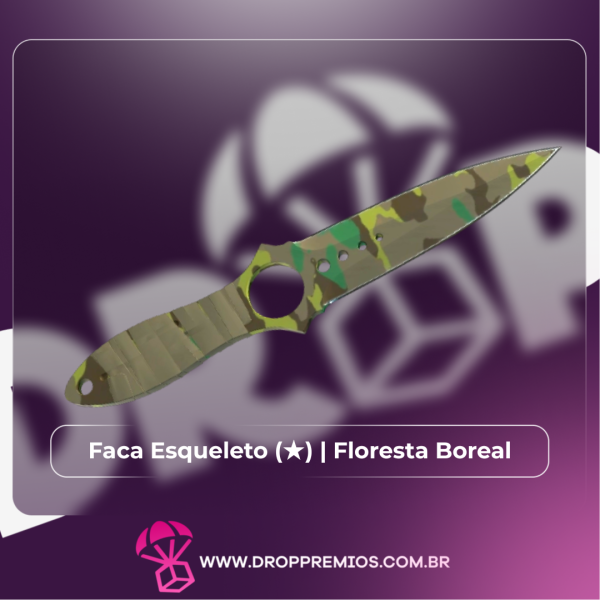 0324 PRÊMIO - Faca Esqueleto (★) | Floresta Boreal (Testada em Campo)